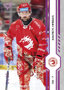 Marek Hrbas Trinec Tipsport ELH 2024/25 SportZoo 2. serie Purple Iceberg /60 #253